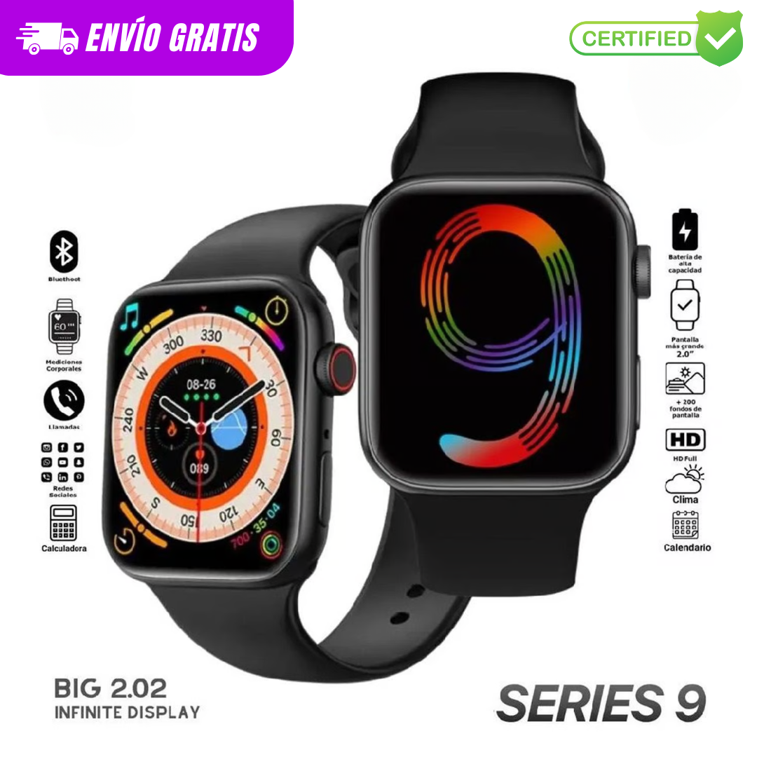 Smartwatch Serie 9 - T900 Pro Max |ACUÁTICO 2025